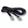 EFB modulaarikaapeli musta, 2 x RJ10 (4/4) -pistoke, 1:1, 15,0 m