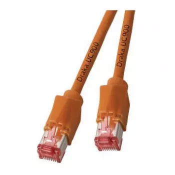 EFB RJ45 patch-kaapeli Cat.6A S/FTP LSZH Draka UC900 TM21 oranssi 0,25 m