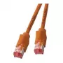 EFB RJ45 patch-kaapeli Cat.6A S/FTP LSZH Draka UC900 TM21 oranssi 0,25 m