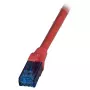 EFB RJ45-patchkaapeli Cat.6A U/UTP LSZH Premium 500MHz punainen 0,15m