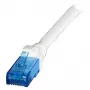EFB RJ45-patchkaapeli Cat.6A U/UTP LSZH Premium 500MHz valkoinen 15m