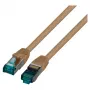 EFB RJ45-patchkaapeli Cat.6A S/FTP LSZH ruskea 0,15m