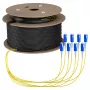 EFB Trunk-kaapeli U-DQ(ZN)BH OS2 8E (1x8) SC-SC 190m Dca LSZH G657A1