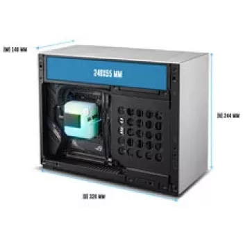 Lian Li x DAN Cases A4-H2O PC-kotelo, Mini-kotelo, Mini-ITX, PCIe 5.0 Riser – hopea