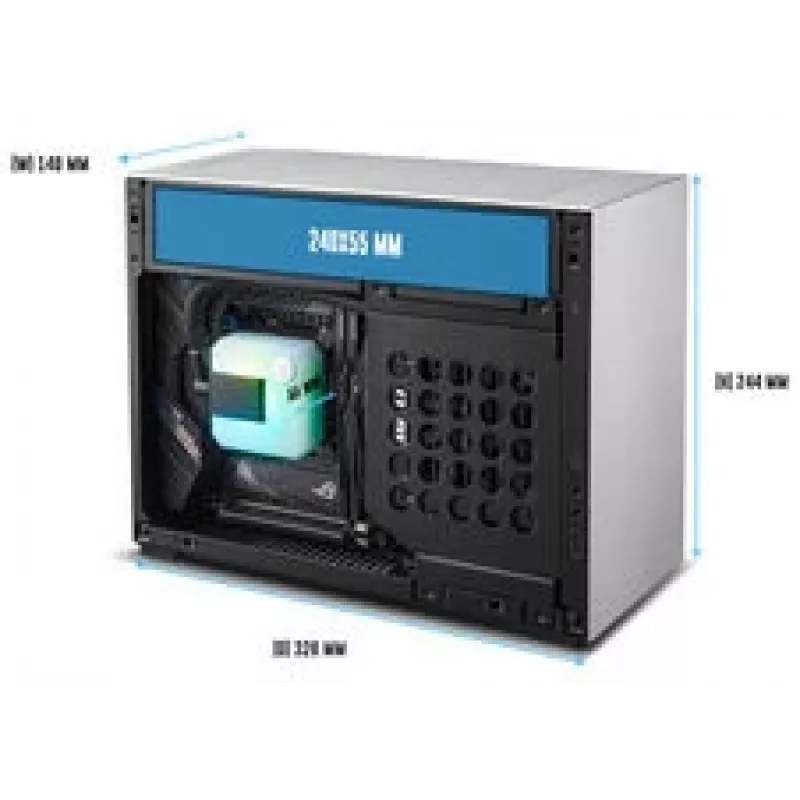 Lian Li x DAN Cases A4-H2O PC-kotelo, Mini-kotelo, Mini-ITX, PCIe 5.0 Riser – hopea