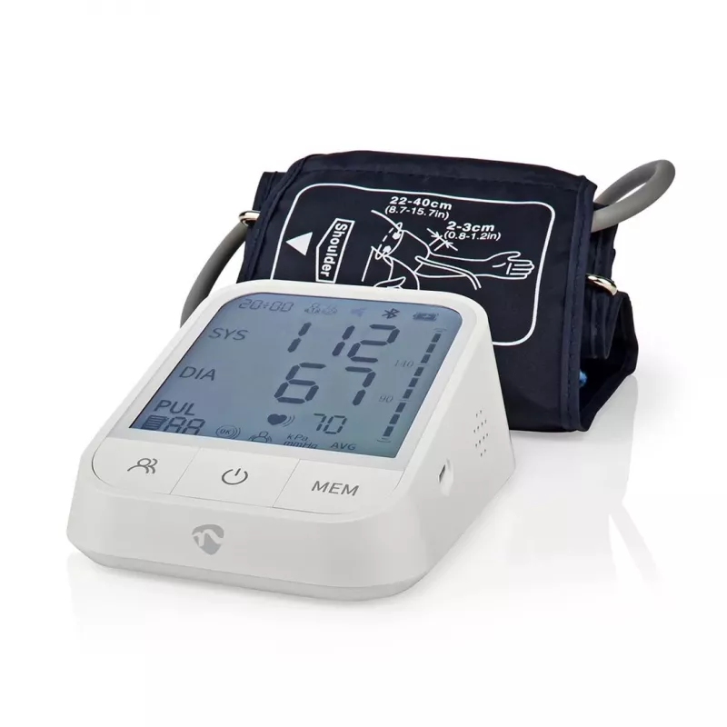 Verenpainemittari Nedis SmartLife BTHBP10WT LCD 22-42 cm
