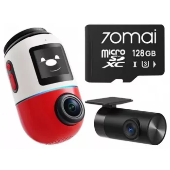 Dashcam 70mai X800 Omni 4K/GPS/WiFi Dual Rot + SD-kortti 70mai 128GB
