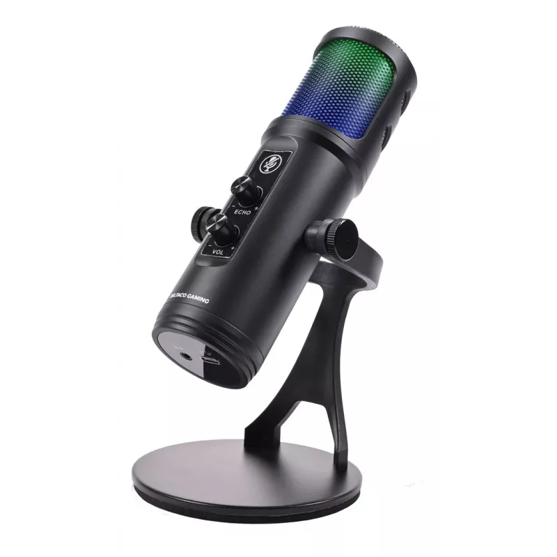 Deltaco Gaming RGB suoratoistomikrofoni musta