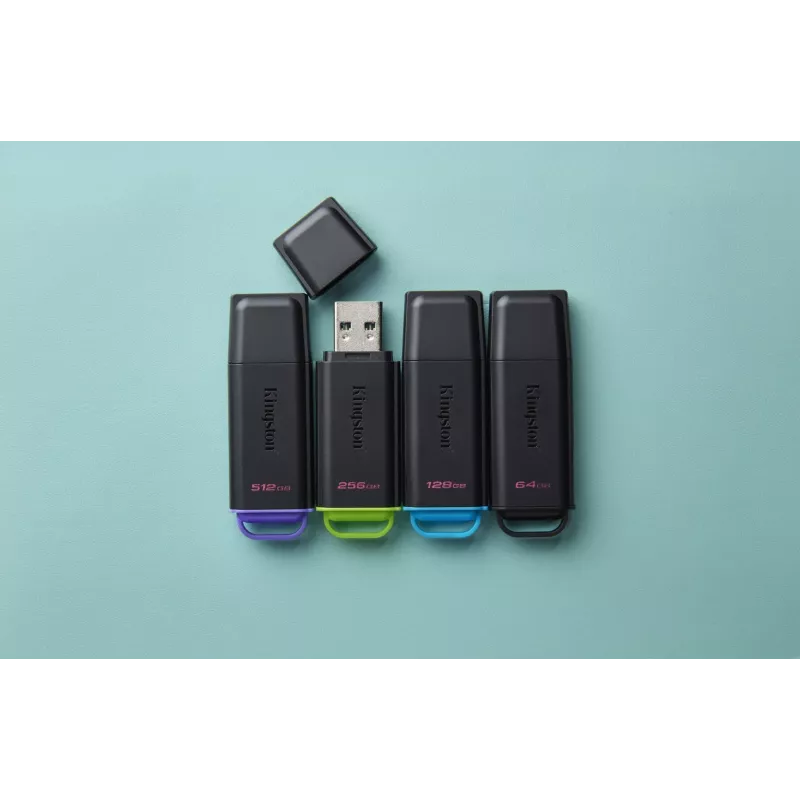 Kingston Technology DataTraveler 256GB kannettava USB 3.2 Gen 1 Exodia musta/vihreä