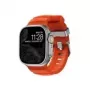 NOMAD Rocky Point Band - ranneke Apple Watch 46mm/49mm FKM ja titaani (Magma, luonnollinen hardware)