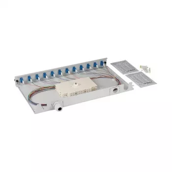 EFB jatkosrasia harmaa jatkettava LC/APC OS2 12x pigtail erillään & 6x duplex-liitin
