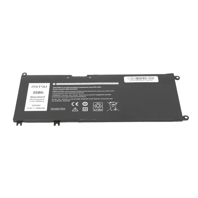 Akku Dell Inspiron 15 5587, 7588 3600 mAh (55 Wh) 15,2 volttia