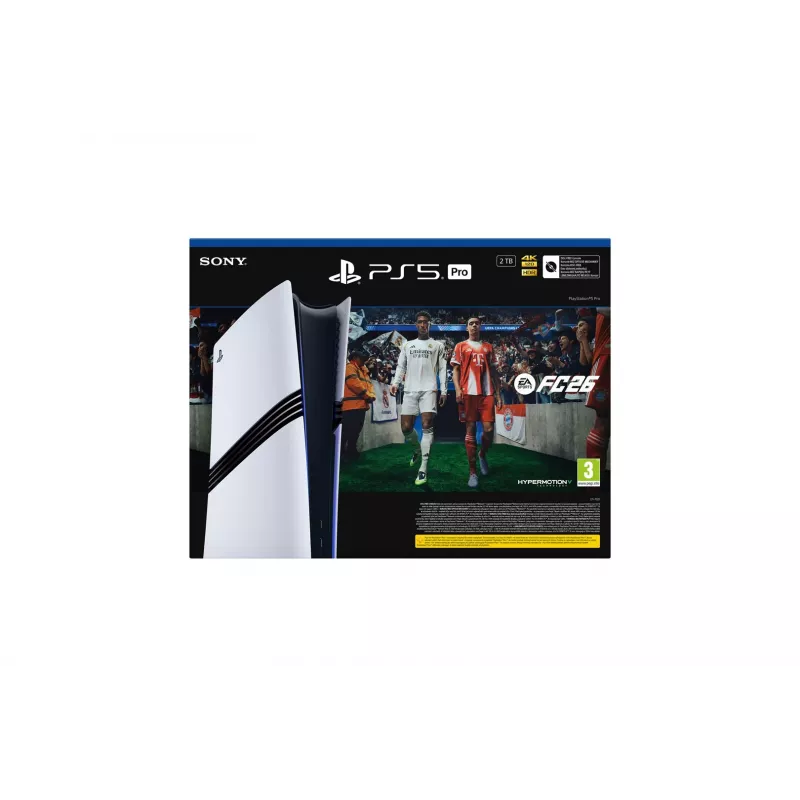 Sony Playstation 5 Pro FC26 Bundle 2 TB Wi-Fi musta, valkoinen