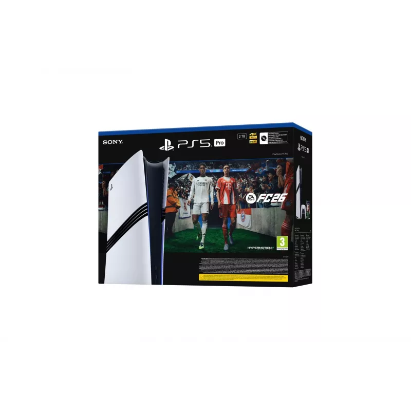Sony Playstation 5 Pro FC26 Bundle 2 TB Wi-Fi musta, valkoinen