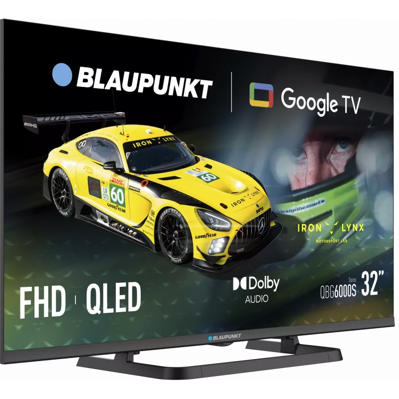 Blaupunkt QLED TV | 32QBG6000S | 32 tuumaa | älytelevisio | Google TV | musta
