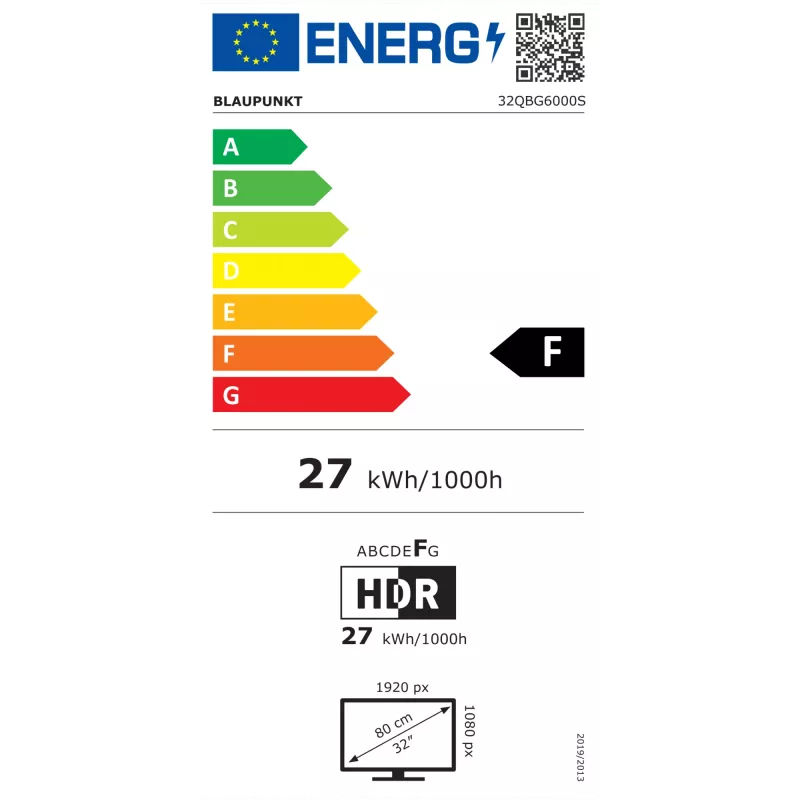 Blaupunkt QLED TV | 32QBG6000S | 32 tuumaa | älytelevisio | Google TV | musta