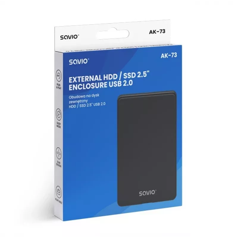 Ulkoinen HDD/SSD-kotelo AK-73 SAVIO