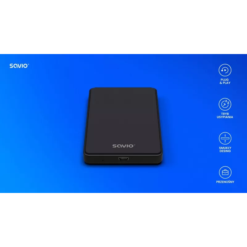 Ulkoinen HDD/SSD-kotelo AK-73 SAVIO