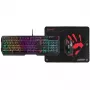 A4TECH BLOODY USB B1700 B140N +ES7 + BP-50M USB/ Esports musta sarja (näppäimistö+hiiri+alusta) (EN)