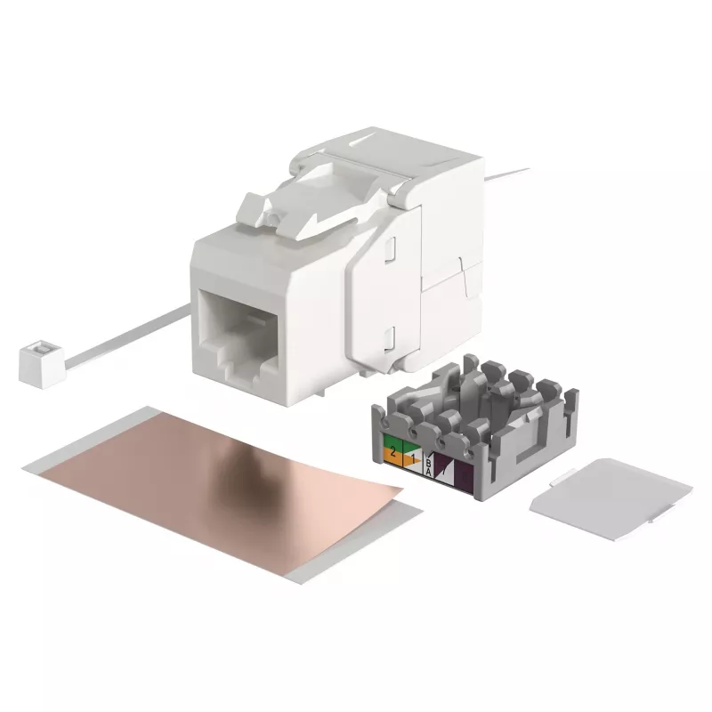 Modulaarinen RJ-45 tulomoduuli EFB Elektronik ECOLAN E-20080, valkoinen