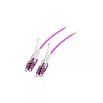 Kuitu-duplex-jumper LC–LC OM4 7,5 m push/pull-kielekkeellä, EFB Elektronik