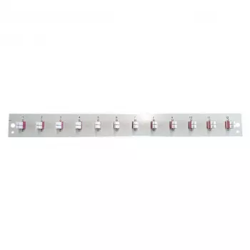 Kuitu-etulevy EFB Elektronik SB-FP-S-12SC-S-OM4 — 12× LC-duplex-liitäntä, OM4, musta