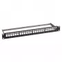 Patch-paneeli 1U 19 tuuman EFB Elektronik jakokeskus 48,3 cm, 24-porttinen 24x RJ45 Keystone Slimline Cat.6A