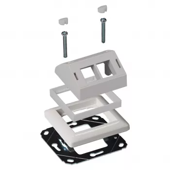 Adapterikehys EFB Elektronik ET-25092.8 suunnitteluyhteensopivuus Gira RAL9003 kanssa malleille ET-25092.x ja FTTH-OUTLET-xx