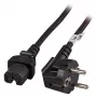 EFB Elektronik lämpölaitejohto CEE 7/7 90° C15 musta 3 m 3 x 1.00 mm² - 10 A - 3 m - musta (EK625.3V2)