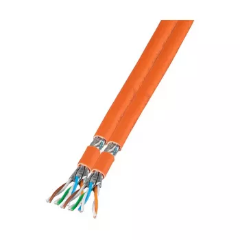 EFB-Elektronik Duplex LANCat.7 raakakaapeli 1000 AWG23 S/FTP, 2x4P FRNC-B, CPR Dca, oranssi, 100m Valmistaja: EFB Elektronik (MK7101DX.100-CPR)