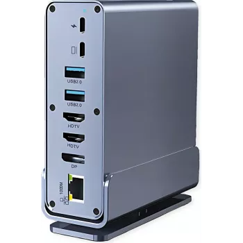 VALUE USB-C-telakka 16-in-1, 4K60 1xDP, 2xHDMI, 1xGbE, USB(2xC,5xA,1xC PD) (12.99.1142)