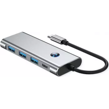 VALUE USB-C-telakka 7-in-1, 4K60 1xHDMI, 3xUSB-A, 1xSD/microSD, 1xC PD (12.99.1144)