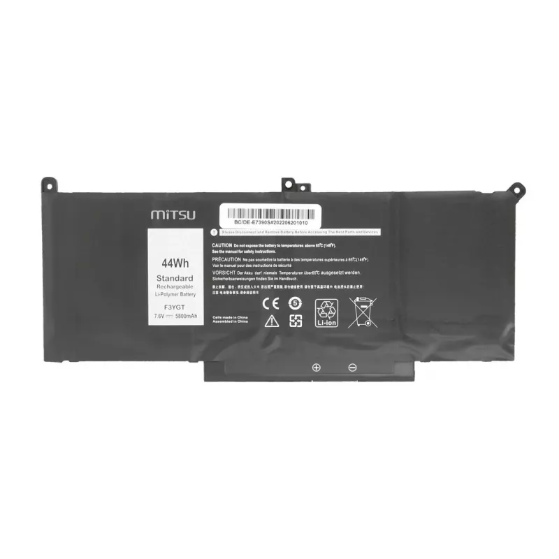 Akku Dell Latitude 7390, 7490 5800 mAh (44 Wh) 7,6 - 7,4 V