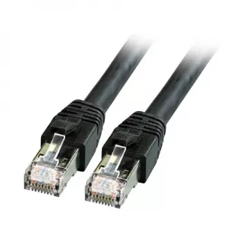 EFB-Elektronik RJ45-verkkokaapeli Cat.8.1 S/FTP LSZH BC musta 5 m
