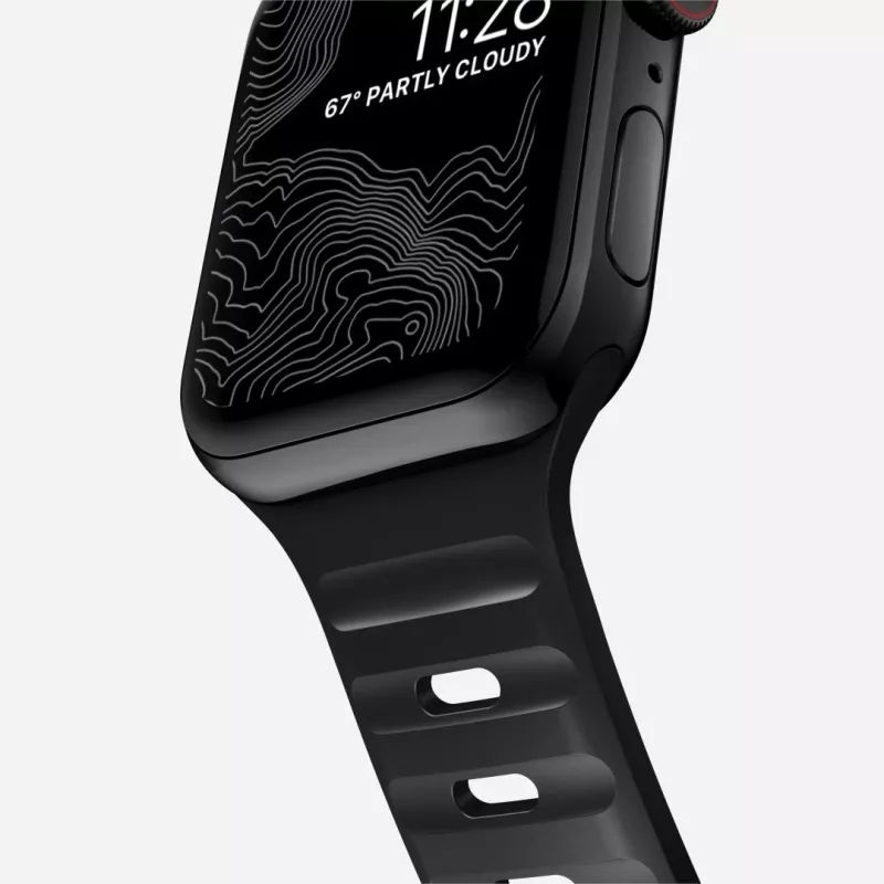 NOMAD Sport Band - ranneke Apple Watch 46mm/49mm FKM (musta)