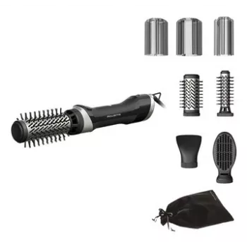 Rowenta Brush Activ UB9540F0 hiustenmuotoilulaite kuumailmapuhdistin Warm Black, hopea 1000 W