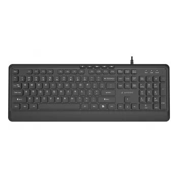 Näppäimistö Multimedia USB ENG/musta KB-MCH-05 Gembird
