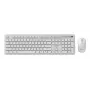 Näppäimistö + hiiri langaton ENG/valkoinen KBS-WPS-01-W Gembird