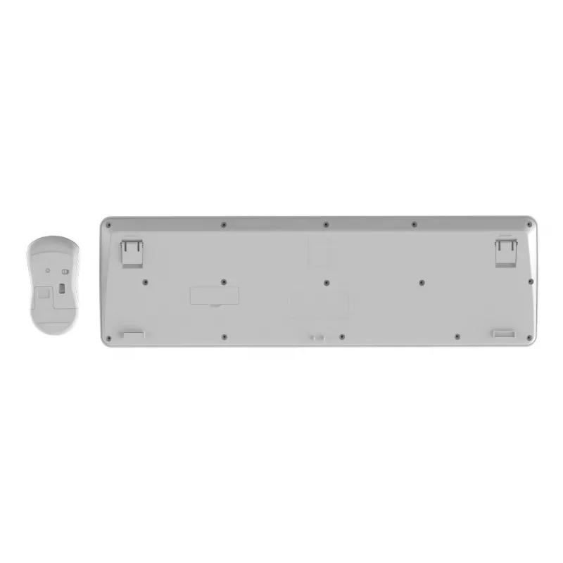 Näppäimistö + hiiri langaton ENG/valkoinen KBS-WPS-01-W Gembird
