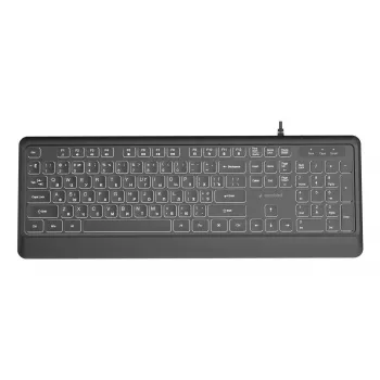 Näppäimistö Multimedia USB kyrillinen/musta KB-UML-04-CYRL Gembird