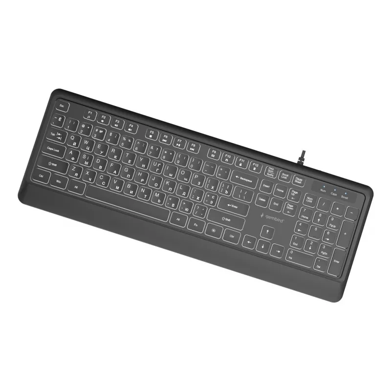 Näppäimistö Multimedia USB kyrillinen/musta KB-UML-04-CYRL Gembird