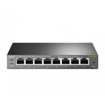 TP-Link 8-porttinen Gigabit Easy Smart -kytkin 4-porttisella PoE:lla, hallittava, L2, Gigabit Ethernet (10/100/1000), Power over Ethernet (PoE)