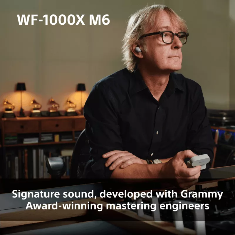 Sony WF1000XM6S.CE7 kuulokkeet langattomat in-ear puhelut/musiikki Bluetooth hopea