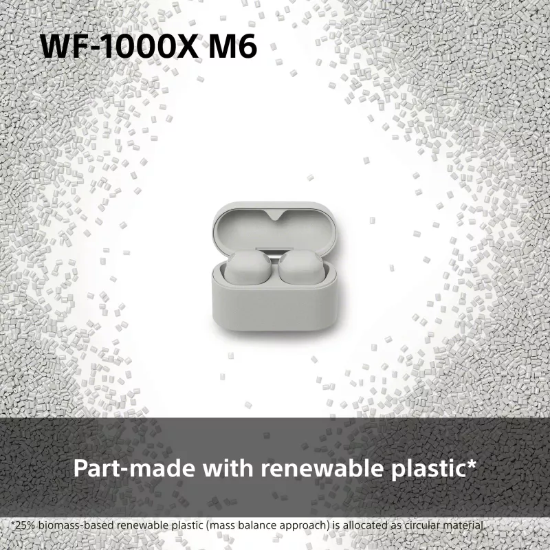 Sony WF1000XM6S.CE7 kuulokkeet langattomat in-ear puhelut/musiikki Bluetooth hopea