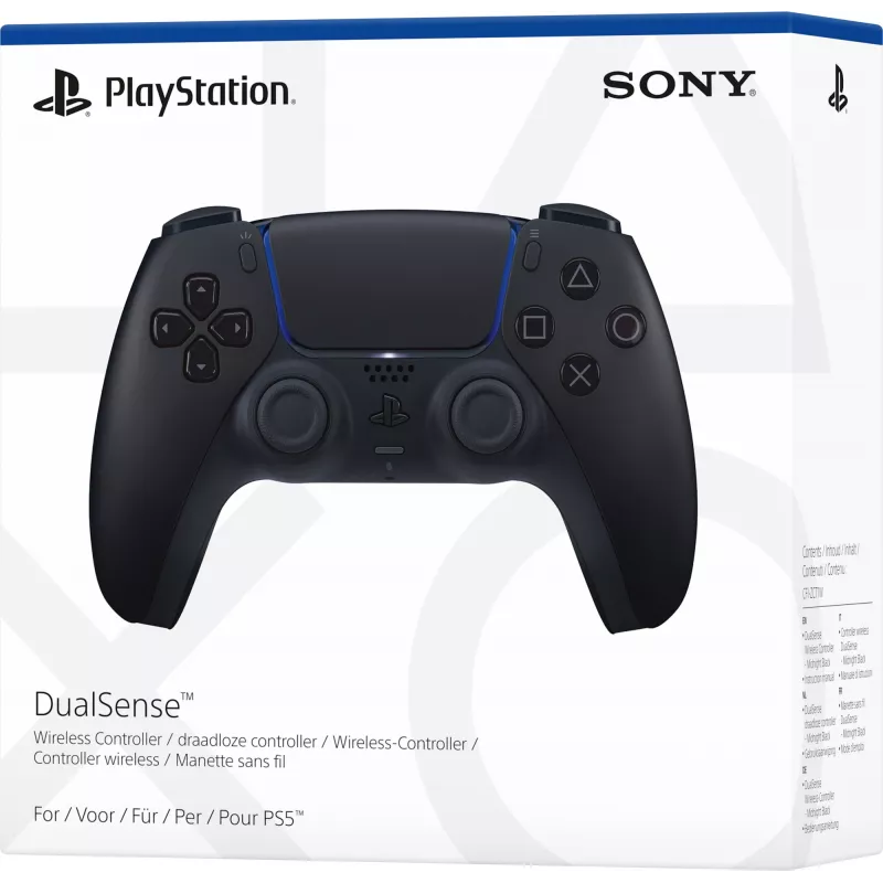 Sony DualSense™ langaton ohjain - Midnight musta, peliohjain, Android, MAC, PC, PlayStation 5, iOS, vaihtoehtonäppäin, Share-näppäin, analoginen / digitaalinen, useita, langaton
