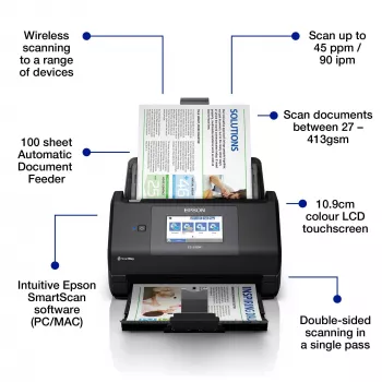 Epson WorkForce ES-590W syöttöskanneri 600 x 600 DPI A4 musta