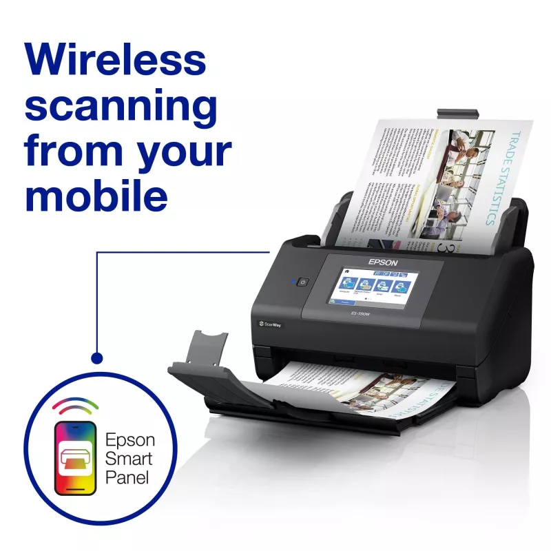 Epson WorkForce ES-590W syöttöskanneri 600 x 600 DPI A4 musta