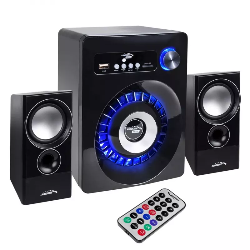 Audiocore AC910 kaiutinsarja 10 W PC / kannettava musta Bluetooth