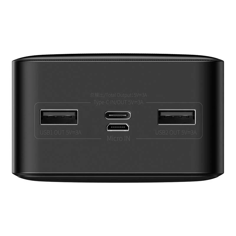 Powerbank Baseus Bipow 30000mAh, 15W (musta)