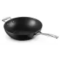Le Creuset Toughened Non-Stick wok 30 cm musta/hopea